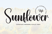 Sunflower | Script Font, a Handwritten Font by Scratchones (Thumbnail 1 of 8)