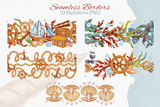 Sea Voyage Watercolor Clip Art, an Object Graphic by Andre_Eva (Thumbnail 8 of 12)