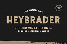 Heybrader | Vintage Font