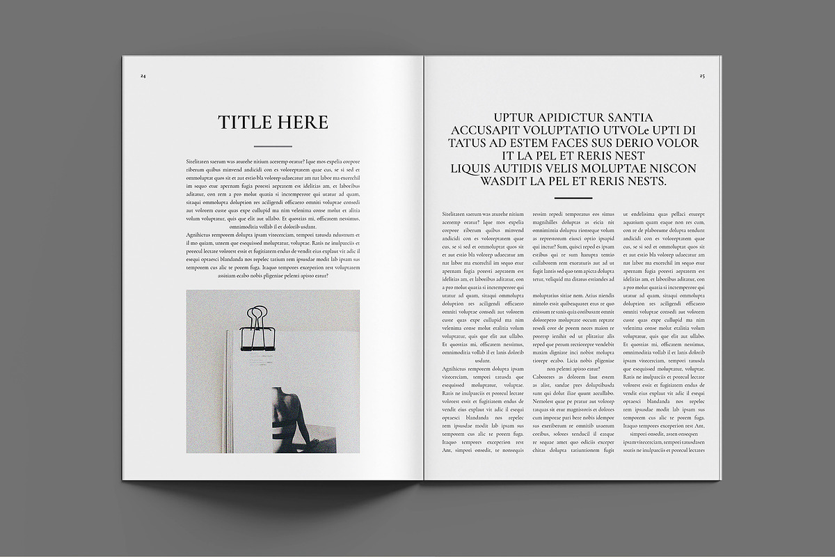 Book Title Layout Design Template, a Magazine Template by ElvinPrint (Photo 13 of 17)