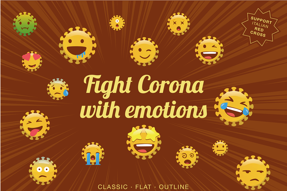 CoronaSet: Help Italy with icons, an Emoji Icon by InvCrea (Photo 1 of 4)