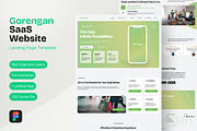 SaaS Website Landing Page, a Websites & App Template by FIBRINOSÄ (Thumbnail 1 of 6)
