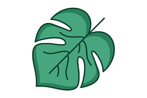 Monstera Vector Icon, an Icon by Pexelpy