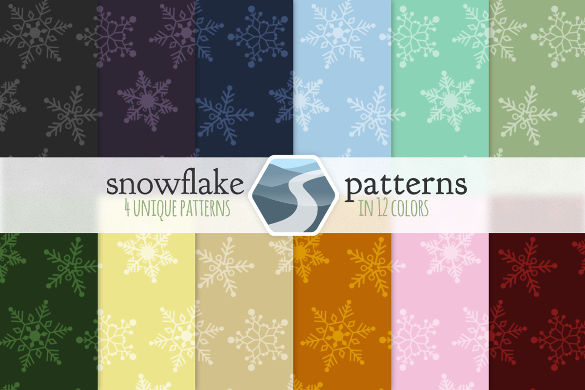 48 Snowflake Patterns, a Pattern Graphic by Saunter Studios (Photo 4 of 4)