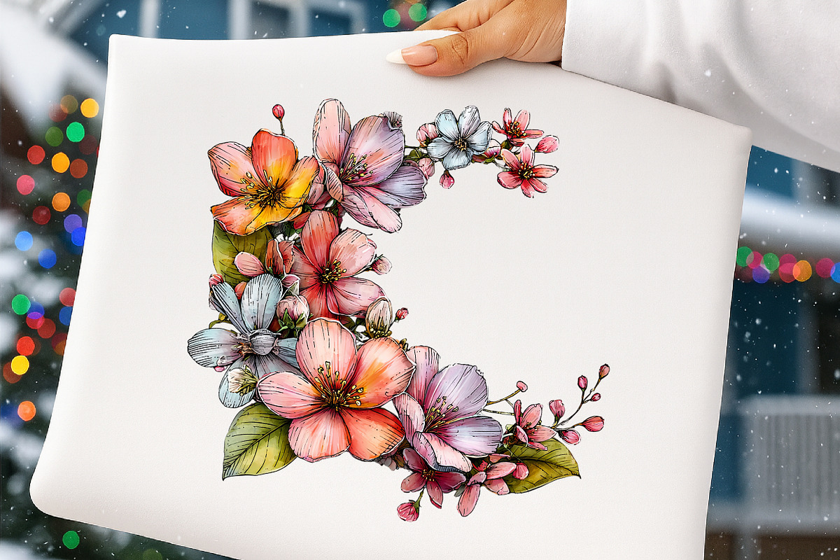 Watercolor Spring Florals Clipart, an Illustration by Digital Artistic99 (Photo 9 of 10)