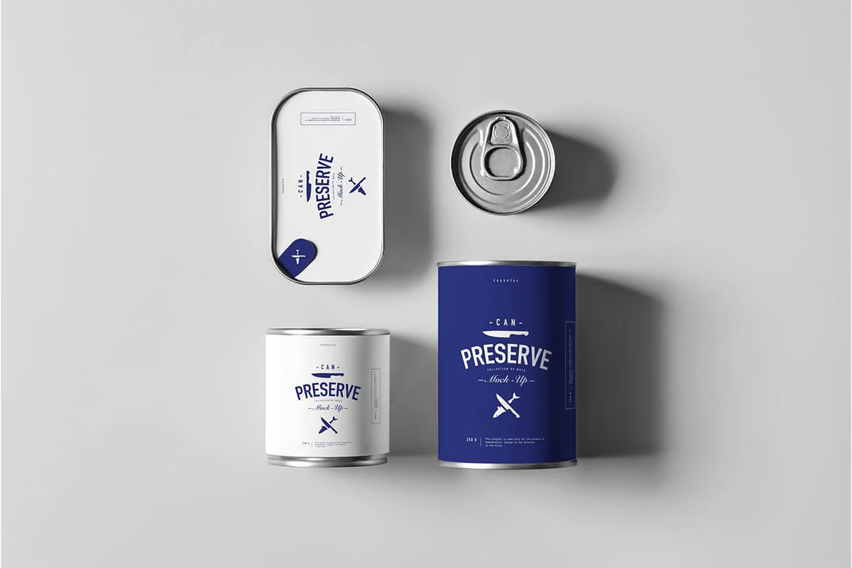 Can Preserve Mock-up, a Packaging Mockup by zippypixelstudio (Photo 2 of 8)