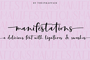 Manifestations Script Font, a Script Font by theinkaffair (Thumbnail 10 of 11)