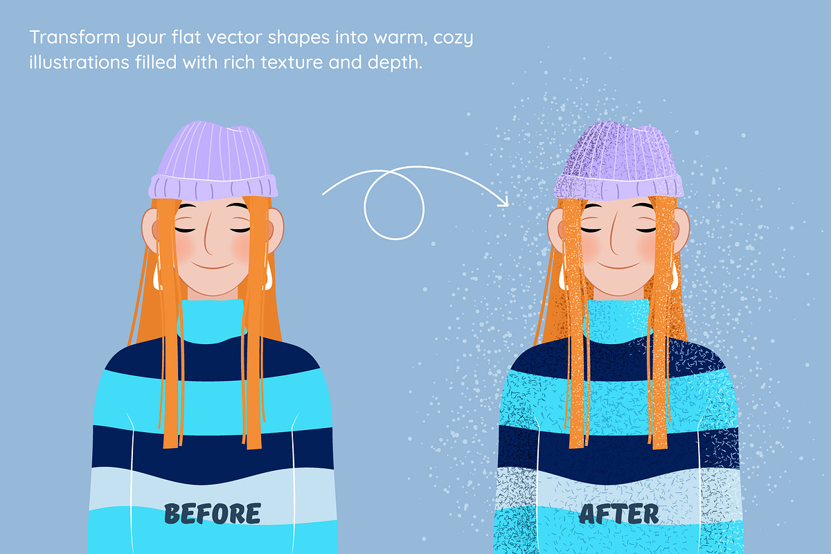 Hygge Shader 24 Illustrator Brushes, a Brush Add-On by IuliiaSavko (Photo 4 of 7)