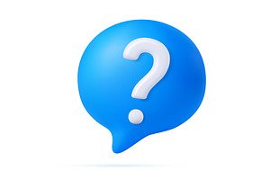 3d Message box with question mark, an Object Illustration by ModVector