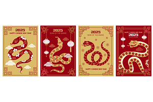 New year poster. 2025 asian snake, an Object Illustration by Onyx