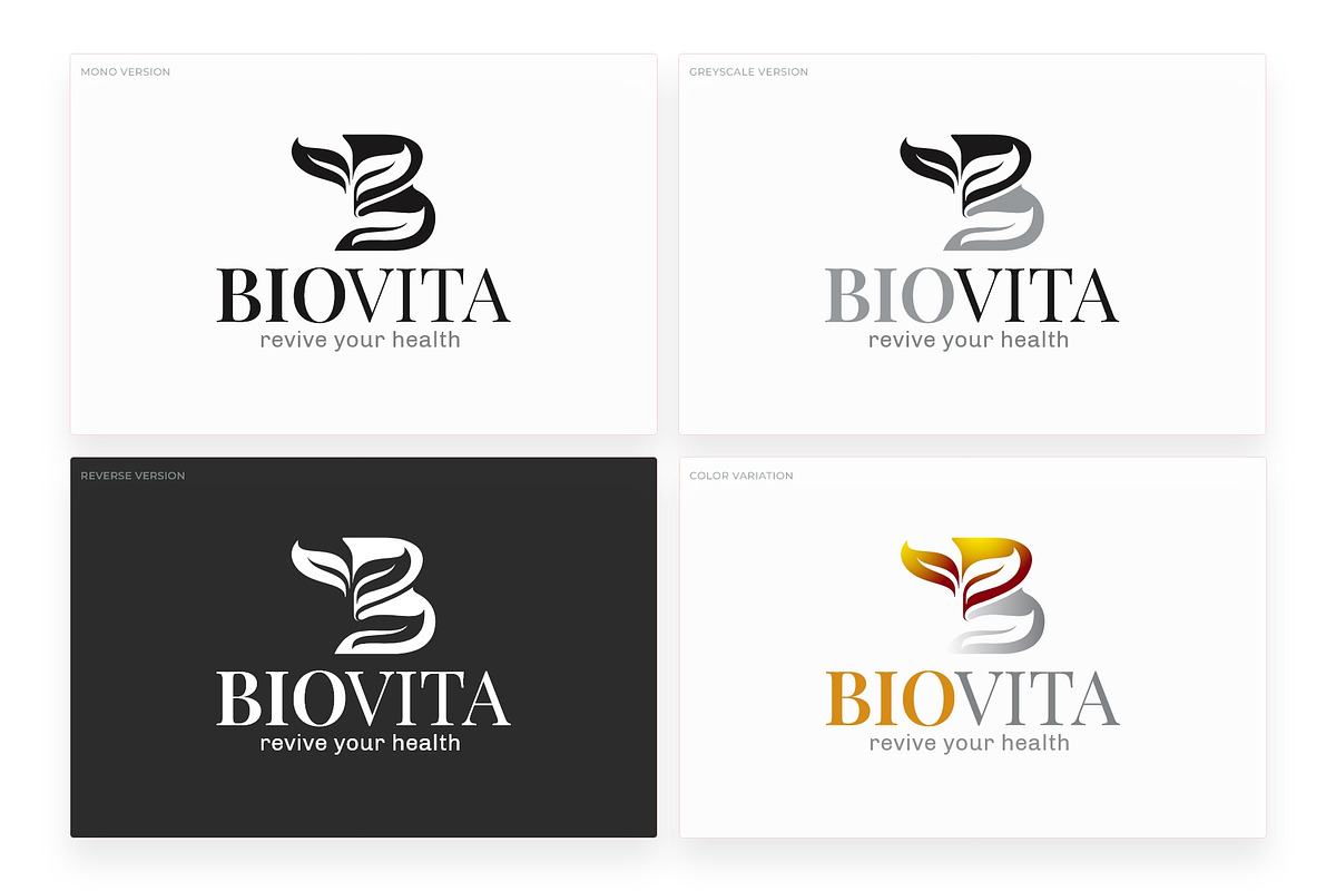 BioVita - Logo Template, a Branding & Logo Template by DynamikMedia (Photo 3 of 3)