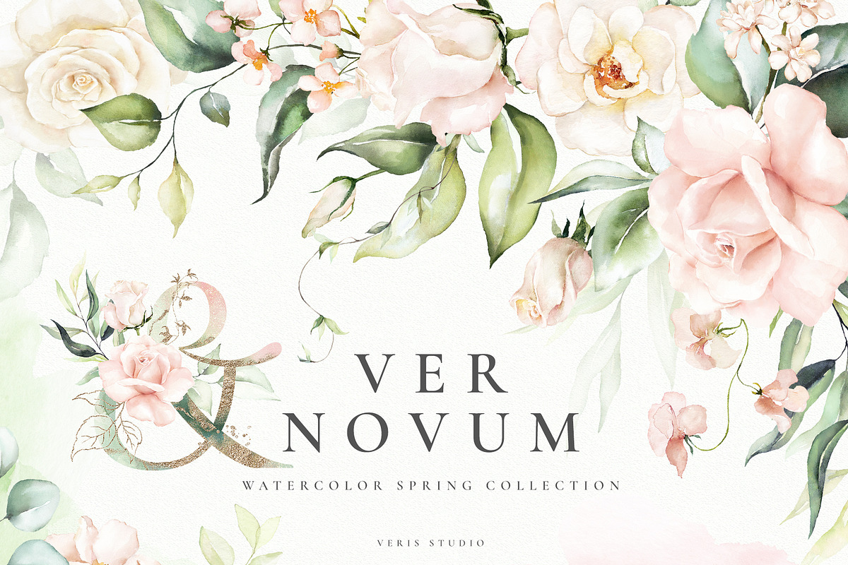 BUNDLE Watercolor Floral Graphic, a Decorative Illustration by Veris Studio (Photo 31 of 35)