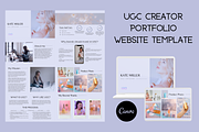 UGC Portfolio Website Canva Template, a Landing Page Template by Wixify Studio (Thumbnail 1 of 8)