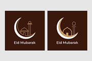 Eid Mubarak greeting card design, a Decorative Illustration by Lakhan1998 (Thumbnail 5 of 6)
