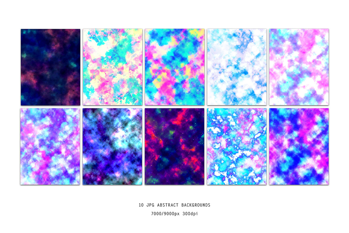 Jellyfish in the Galaxy Abstract set, a Texture Illustration by white angel arts (Photo 14 of 16)