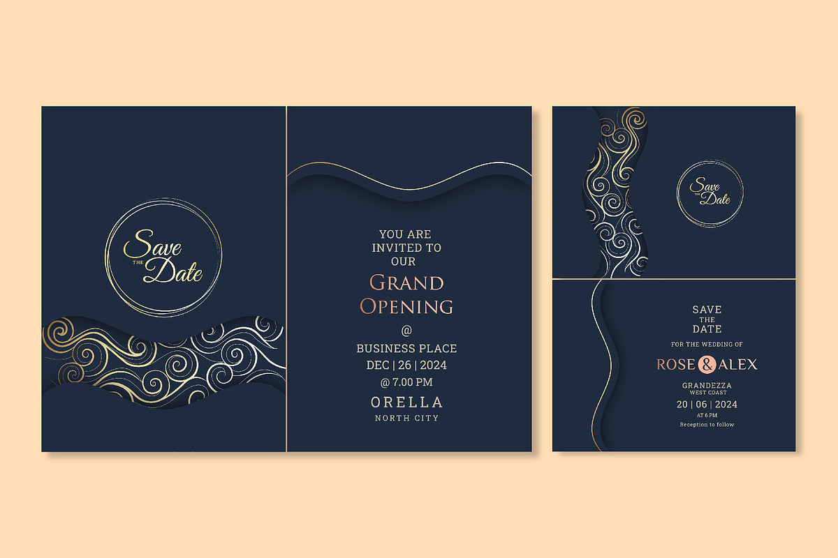 175+ Abstract Vector Invitations, an Invitation Template by M6 Gallery (Photo 24 of 126)