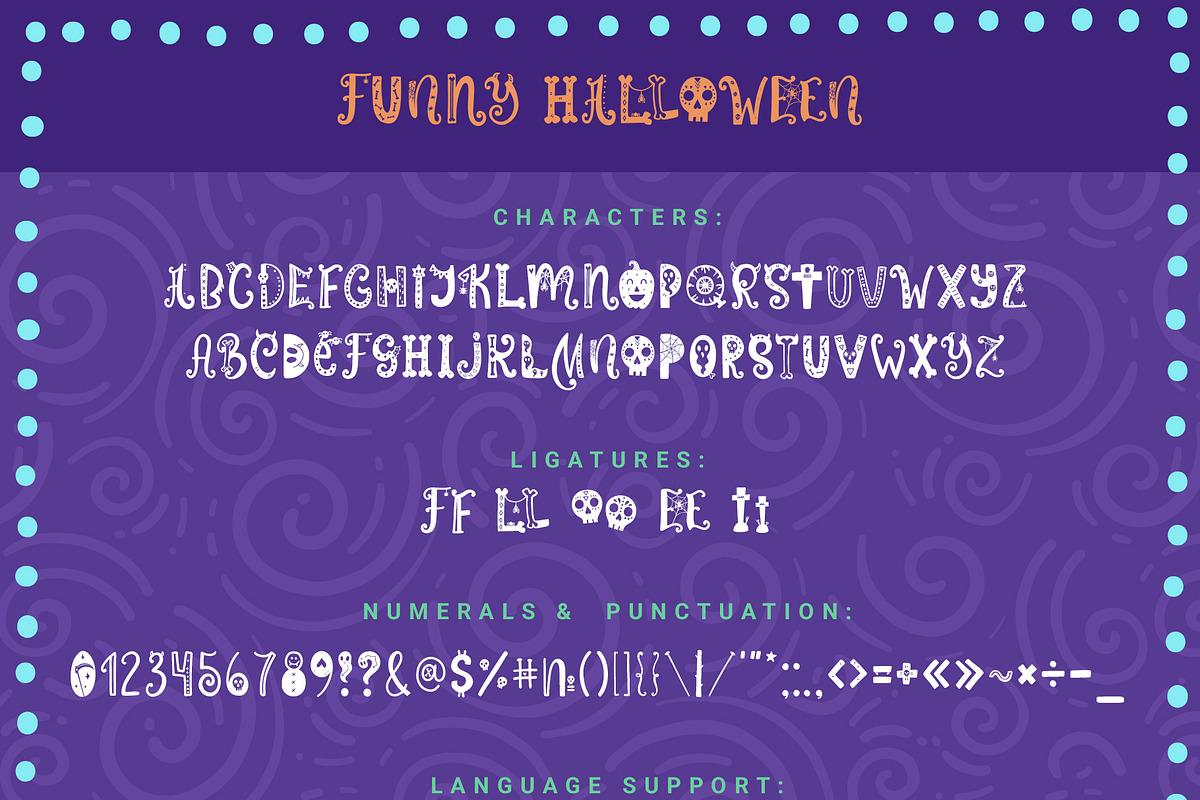 Funny Halloween Font preview 6