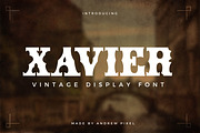 Xavier - Vintage Display Font, a Font by AndrewPixel (Thumbnail 1 of 9)