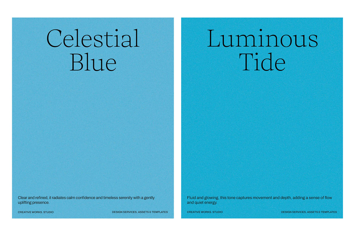 6 Blue Aura Grain Backgrounds, a Texture Graphic by CREATIVE WORKS. (Photo 3 of 5)