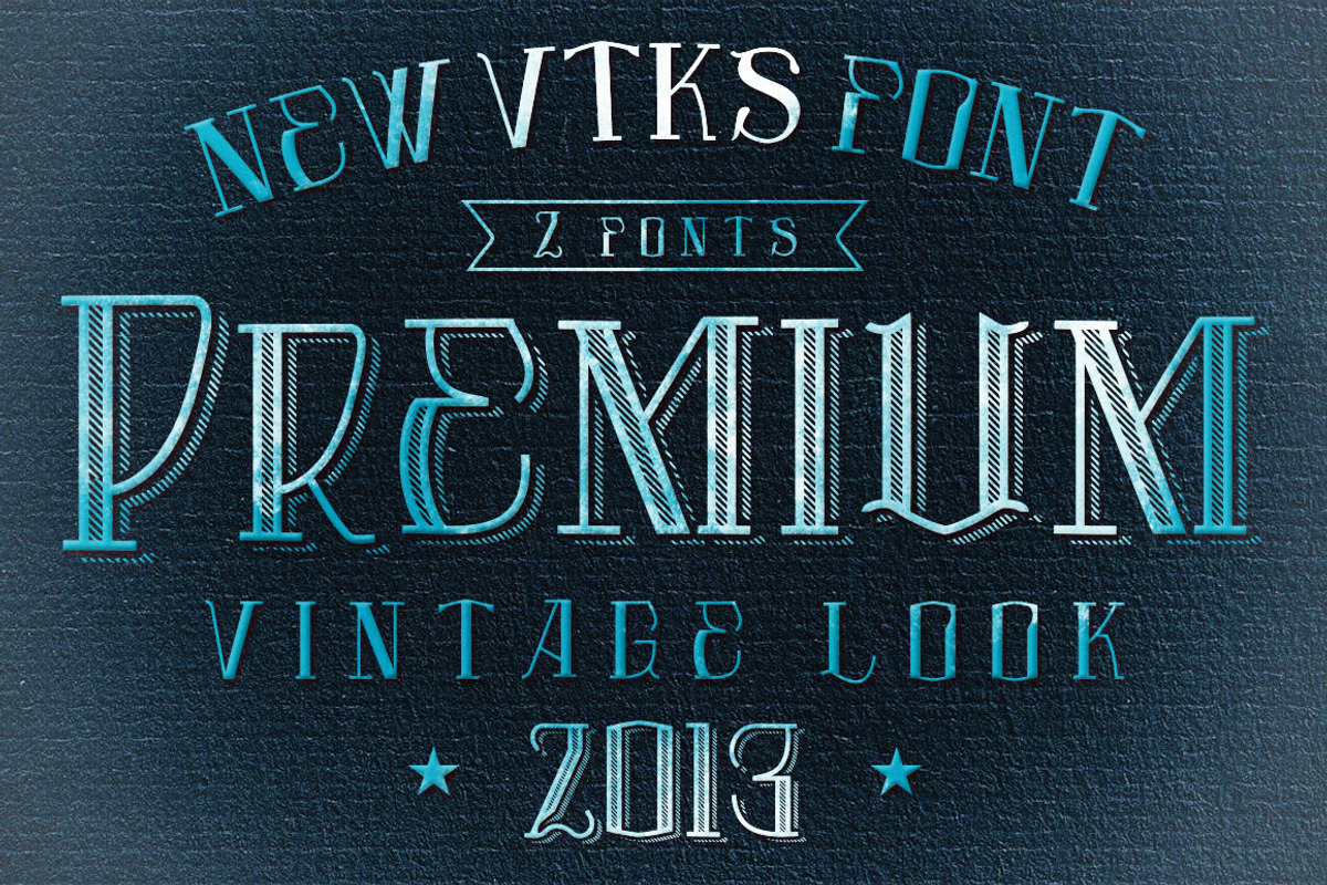 Premium Font By Vtks 4 Arts preview 4