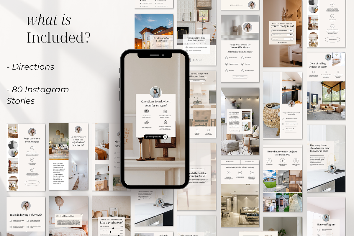 Real Estate Instagram Story Template, a Social Media Template by Marketing Templates Co. (Photo 8 of 9)
