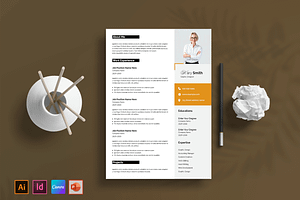 Clean Resume Layout, a Resume Template by Seeing-art