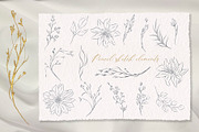 Botanical sketch gold leaves foliage, an Illustration by TatiArti (Thumbnail 6 of 6)