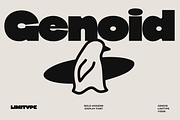 Genoid - Bold Display Font, a Sans Serif Font by limitype (Thumbnail 1 of 12)