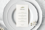 Green Floral Menu Set Templates, a Stationery Template by Paraná Studio (Thumbnail 4 of 9)