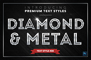 Diamond & Metal #2 - 16 Text Styles, a Layer Style Add-On by Jonas Stensgaard (Thumbnail 9 of 19)