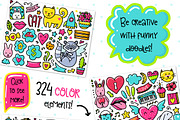 700 Doodles & Patterns - Clipart Set, an Object Graphic by Velliniki (Thumbnail 2 of 5)