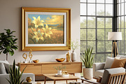 Golden Sunset Lily Painting, a Background Graphic by Floraphoria (Thumbnail 3 of 10)