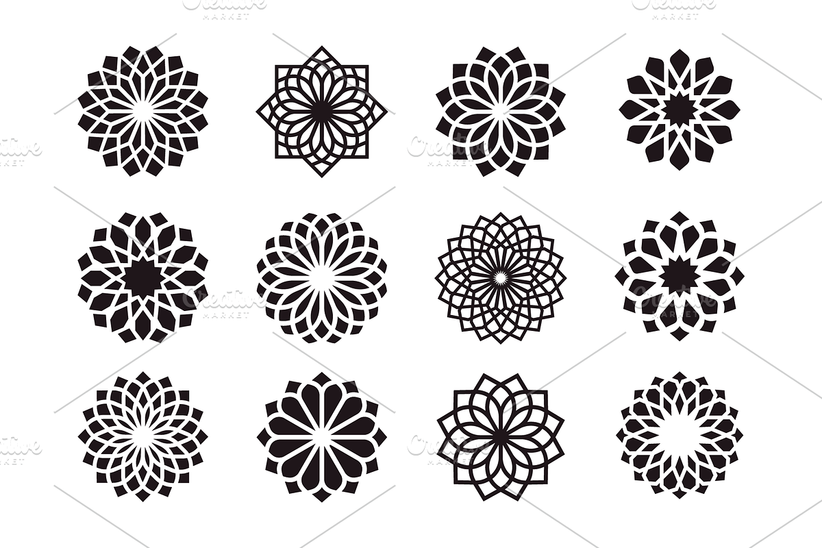 Islamic Geometric Mandala Logo Icons, a Branding & Logo Template by Soufone (Photo 1 of 4)