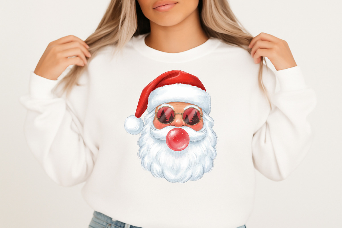 Santa Blowing Bubble Christmas PNG, an Illustration by Craft Nest (Photo 2 of 6)