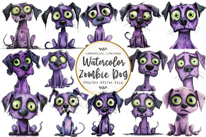 Zombie Dog Clipart, an Illustration by OK Design