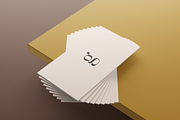 Neutral Business Cards, a Business Card Template by Cassandra Cappello (Thumbnail 2 of 3)