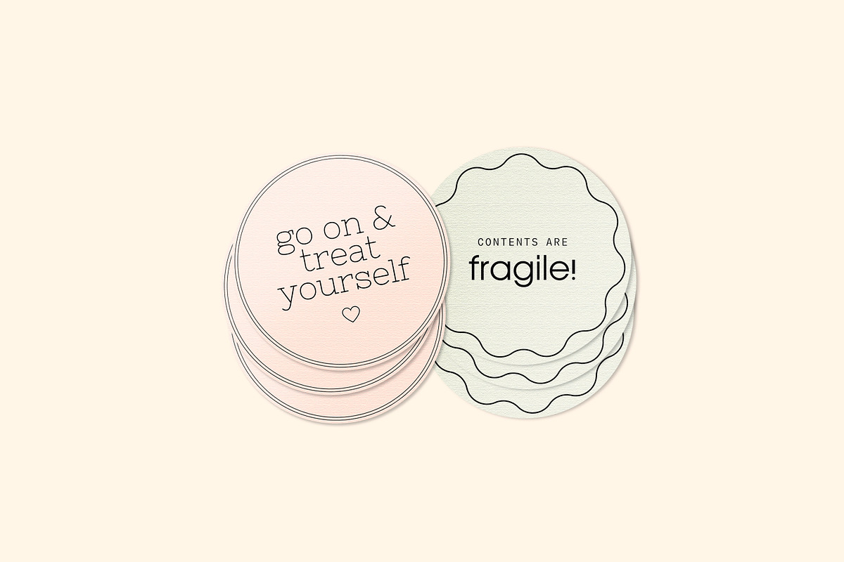 Packaging Stickers Template, a Marketing Template by denofdreamers (Photo 6 of 6)