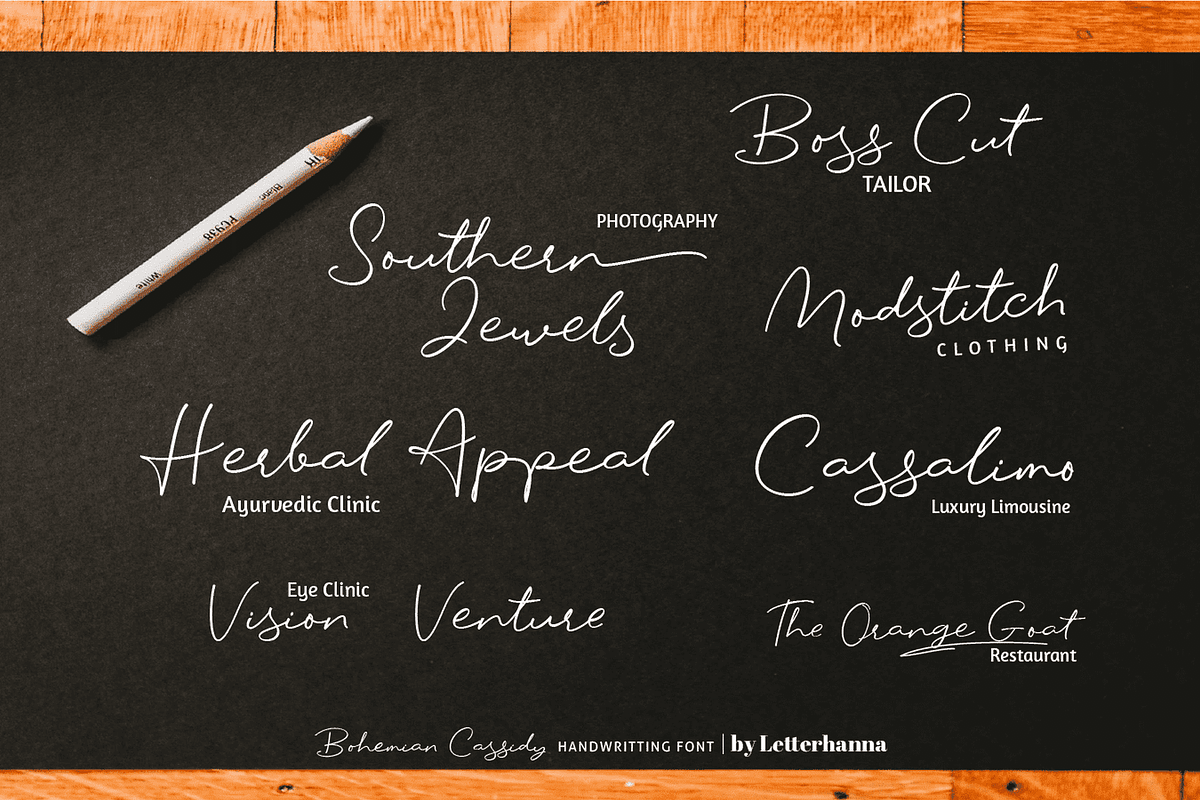 Bohemian Cassidy Font, a Handwritten Font by Letterhanna Studio (Photo 5 of 12)