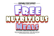 Free nutritious editable text effect, a Layer Style Add-On by nicemorning (Thumbnail 1 of 3)