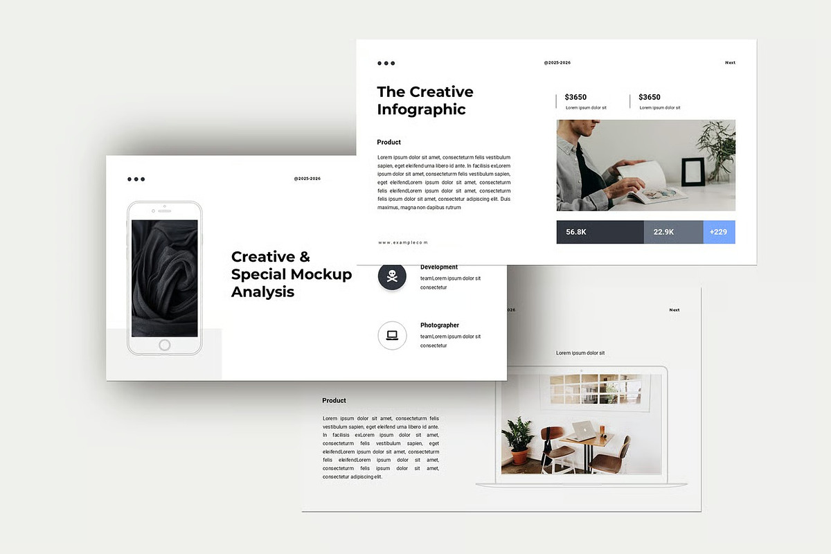 Design Minimal Presentation Template Powerpoint preview 8
