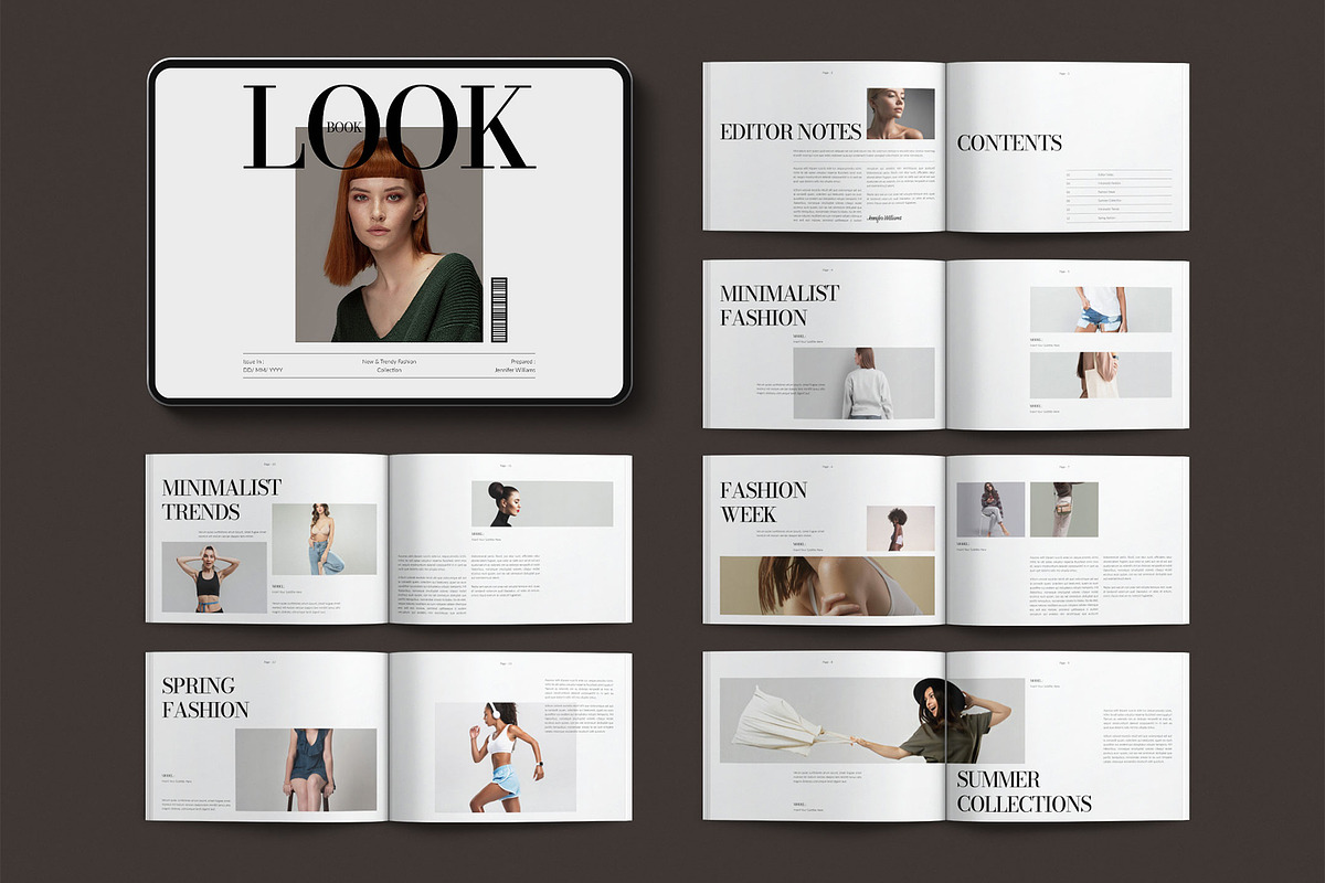 Digital LookBook Template Landscape, a Brochure Template by E-Type (Photo 1 of 7)