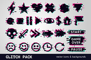 Glitch Vector Elements, a Templates & Theme by ne2pi (Thumbnail 1 of 5)