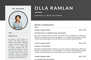 Resume/CV Template, a Resume Template by Symie Design (Thumbnail 3 of 4)
