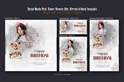 Birthday Photo effect social media, a Social Media Template by Creative_View (Thumbnail 4 of 8)
