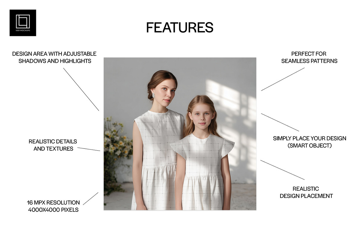 Matching Mom & Girl Mockup (PSD), a Shirt Mockup by 1001 mockups (Photo 2 of 13)