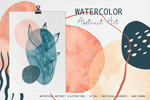 Watercolor & Procreate Abstract Art