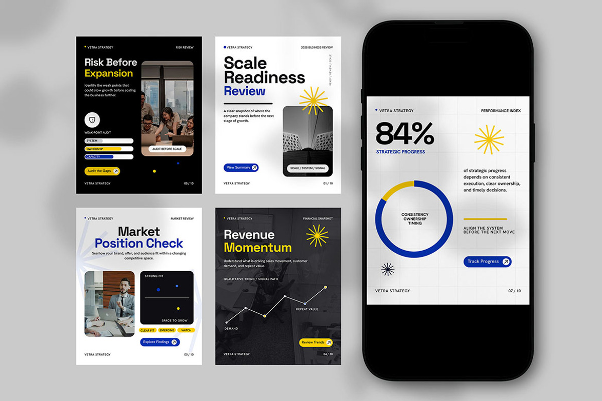 Business Insights Instagram Post, a Social Media Template by Pitchlook.Studio (Photo 3 of 3)