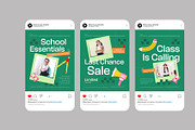Green Back to School Instagram Post, a Social Media Template by Neermana (Thumbnail 3 of 4)