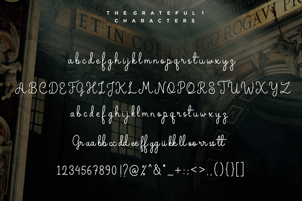 The Grateful Script, a Script Font by Sronstudio (Photo 12 of 15)