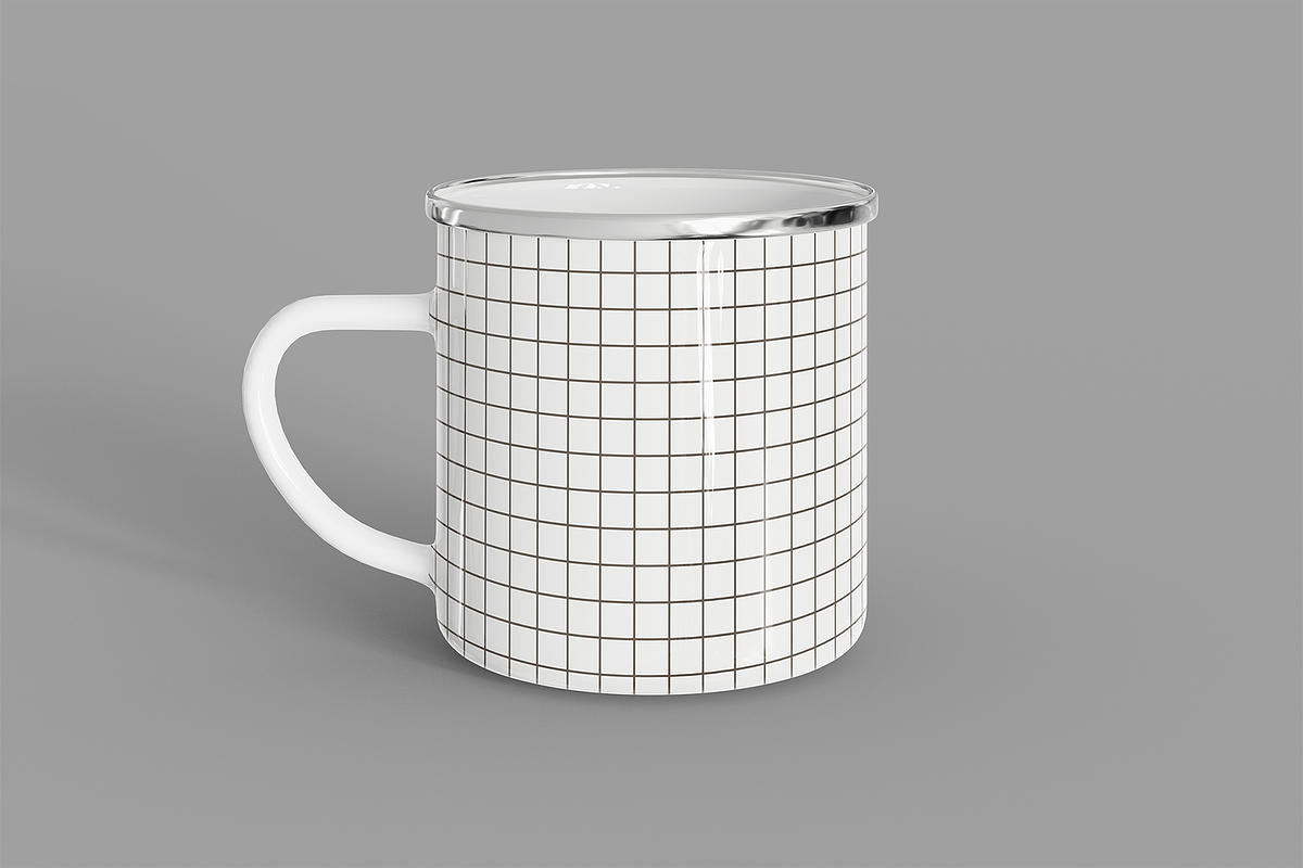 Enamel Camp Mug Mockup, a Cups & Container Mockup by Muhazdinata (Photo 2 of 6)